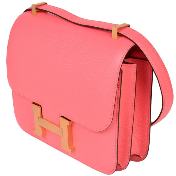 HERMES Constance 3 24 Special Order Rose Azalea Vaux Epson C stamped (manufac... - Picture 2 of 7